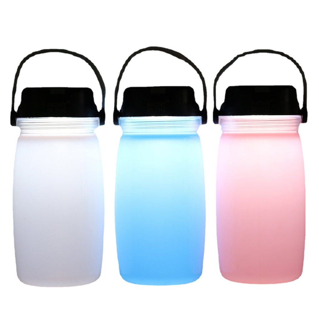 Camping Light Water Bottle Solar Charging Phone Charging Kettle Outdoor Sports Travel Mountaineering