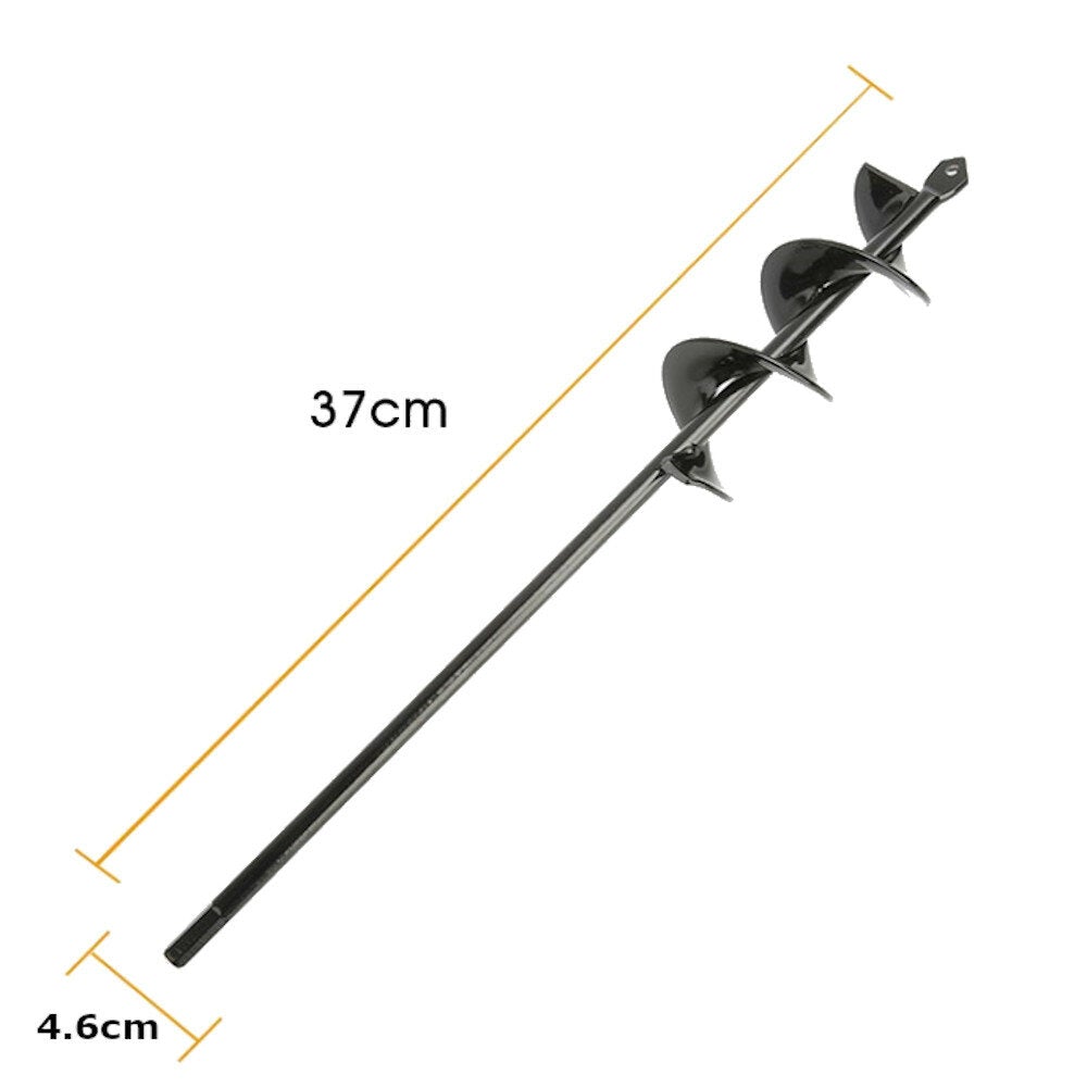 4/4.6/5/8cm Gardening Plant Auger Drill Bit Farm Vegetable Short Rod Earth Post Hole Digger Tools