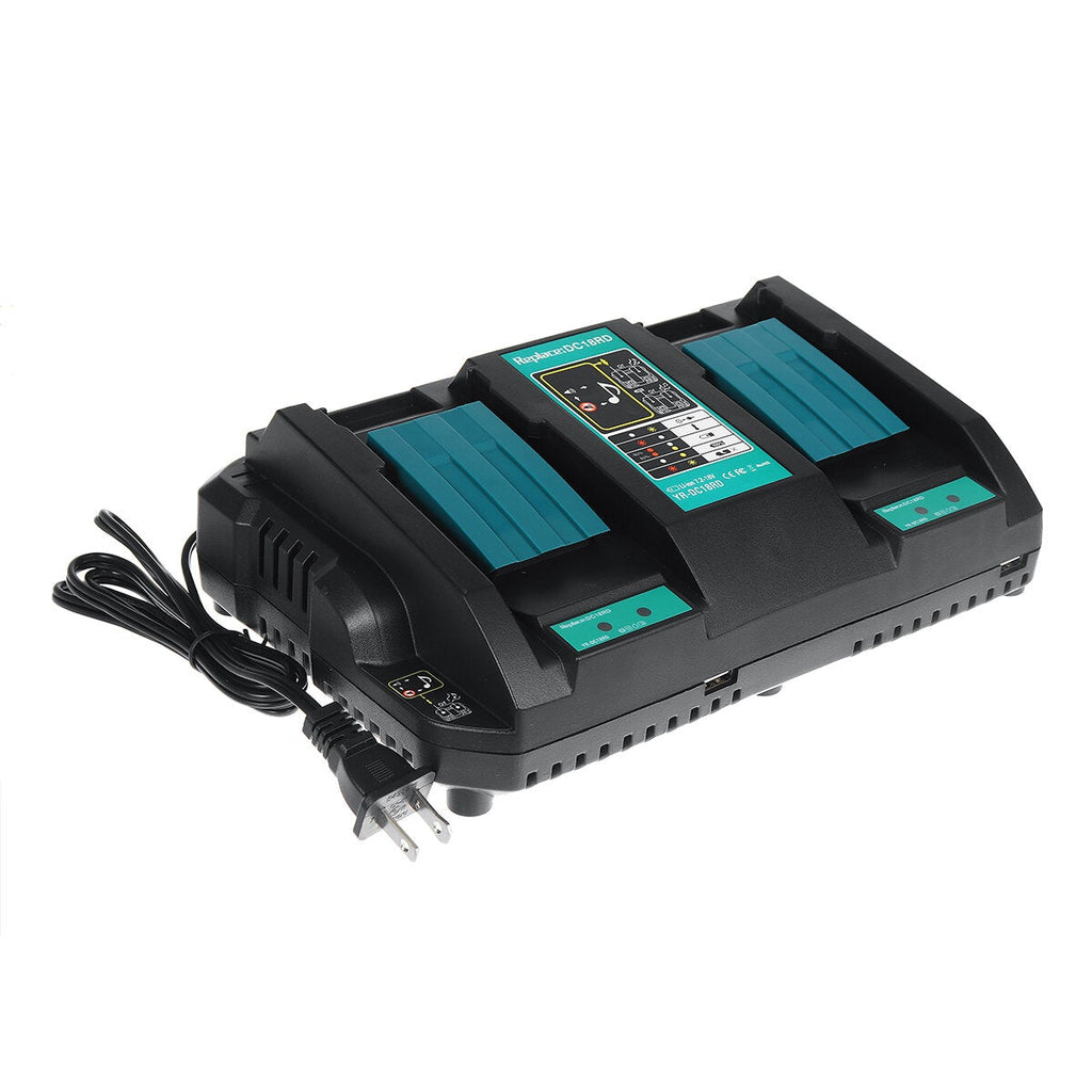 18-14V Battery Charger For Makita USB Charger Fast Rapid Dual Twin Port