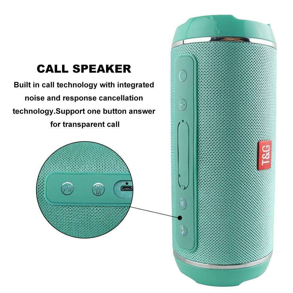 Portable Bluetooth Wireless Speaker 3D Stereo Music Sound Sweatproof Colum Outdoor Support FM TF Card U Disk