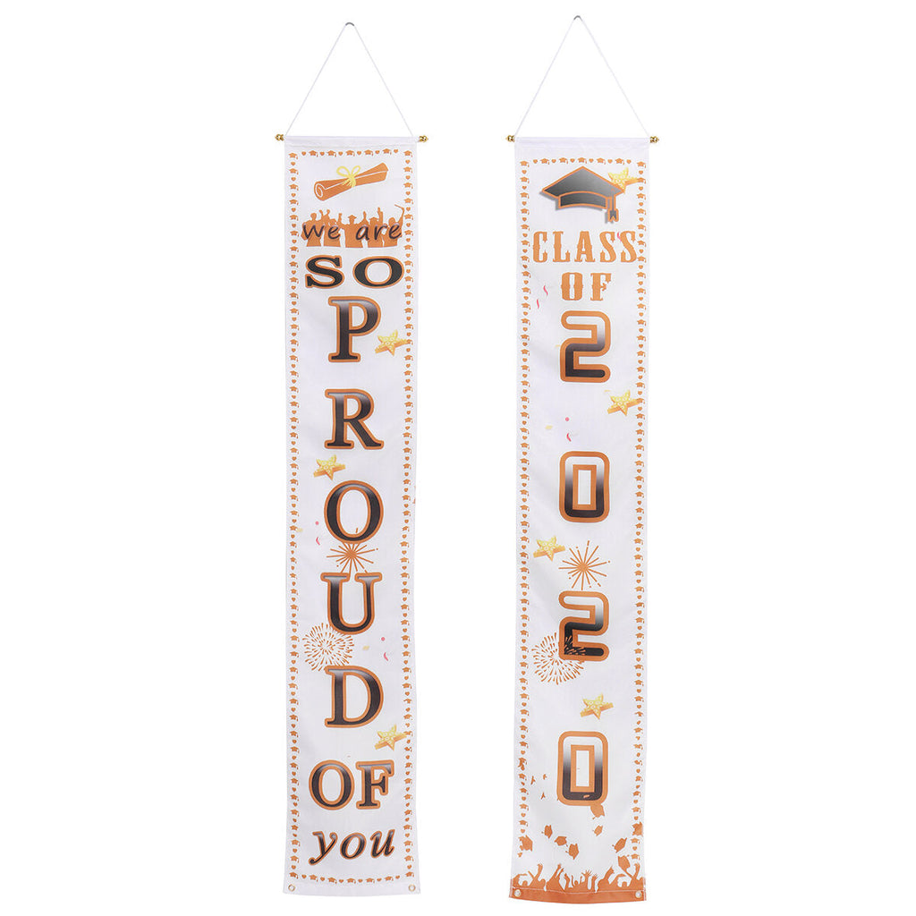 Wall-Mounted Graduation Banner Door Curtain Dormitory Removable Sticker for Graduatiing Ceremony