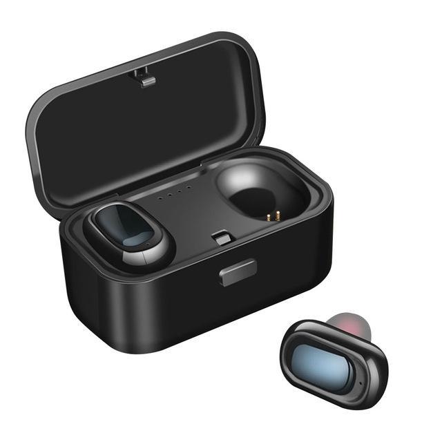 Mini TWS Bluetooth 5.0 Headset Wireless Hi-Fi Stereo Sport Headphones Noise Cancelling Earphone with Charging Case for Hu