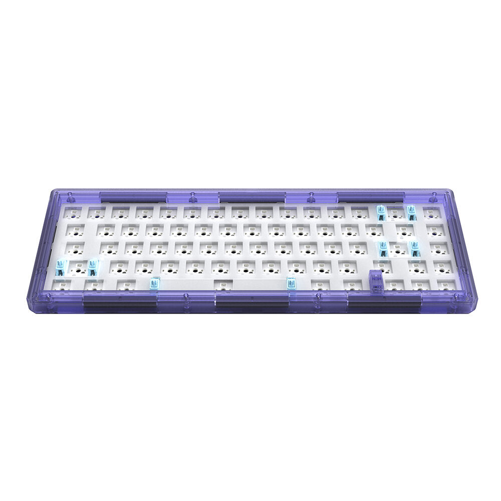 Customized Transparent Mechanical Keyboard Kit Musical Rhythm With RGB Backlit Hot Swap