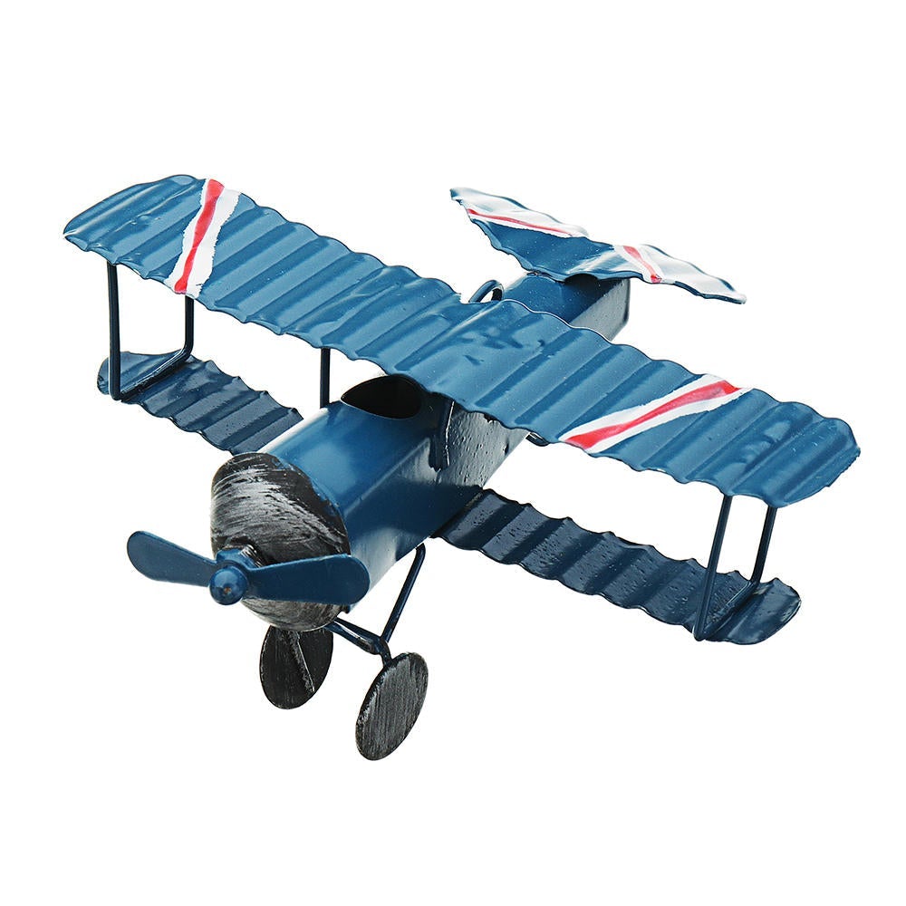 Plane Toy Classic Model Collection Childhood Memory Antique Tin Toys Home Decor