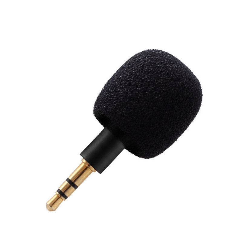 Mini Omni-Directional 3.5mm Jack Microphone Portable Small Mic for Sound Card Recorder Cellphone Smartphone Android Phone