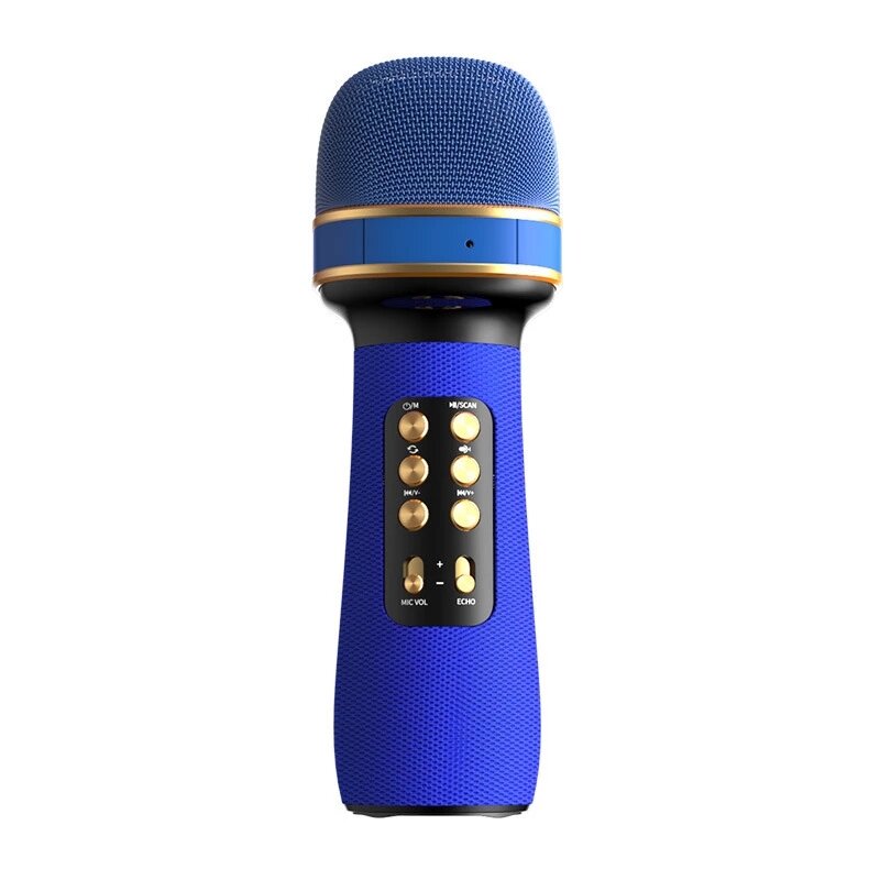 Wireless Bluetooth 5.0 Condenser Microphone Speaker FM Radio Integrated Mic for IOS Android Smartphone Children Home Audio Karaoke Singing TV