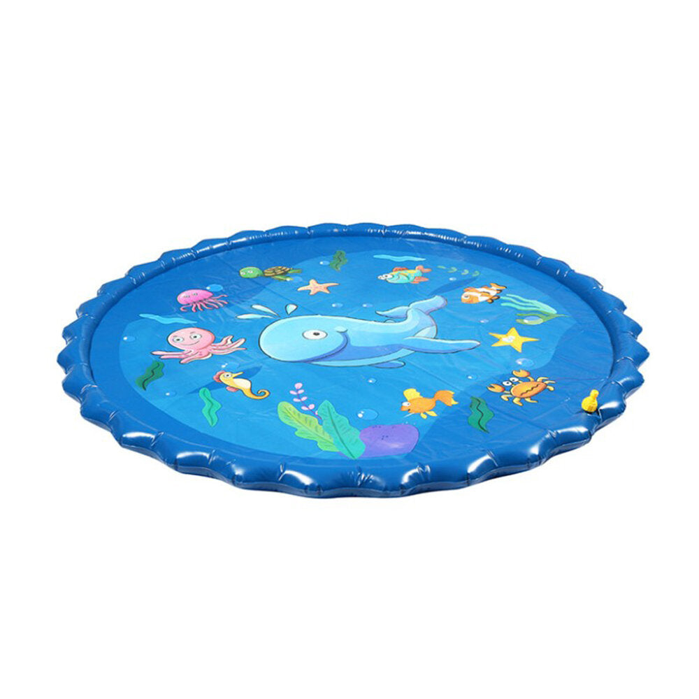 110/160/170cm Splash Water Cushion Baby Inflatable Patted Pad Playing Sprinkler Mat Outdoor Garden Swimming Pools