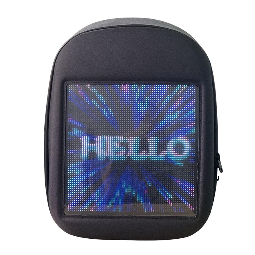 LED Backbag USB WiFi GPRS APP Control Backpack Double Shoulder Bag Mobile Billboard Advertisement