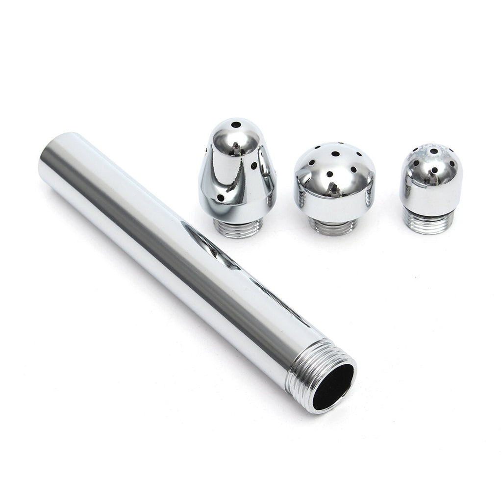 25mm Stainless Steel Anal Vaginal Shower Intimate Set Water Nozzle With 3-type Head