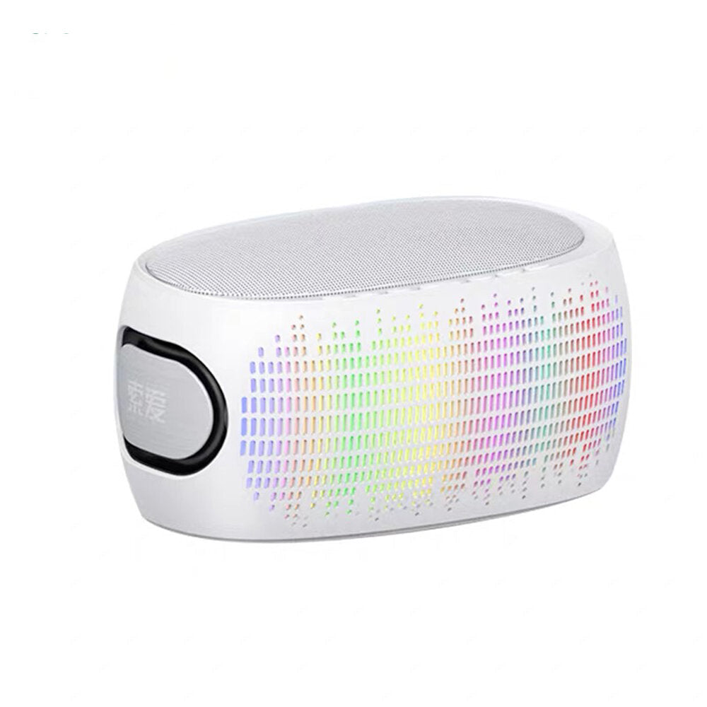 HIFI Sound 3D Surround Bluetooth Wireless Speaker AUX/U Disk/TF Card Connection 8h Playtime with Dynamic Colorful Lights