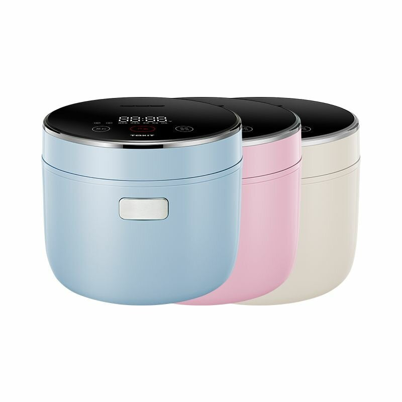 Mini Smart Rice Cooker Colorful Series 400W 1.6L Capacity Touch Control 5 Layer Thick Liner APP Control