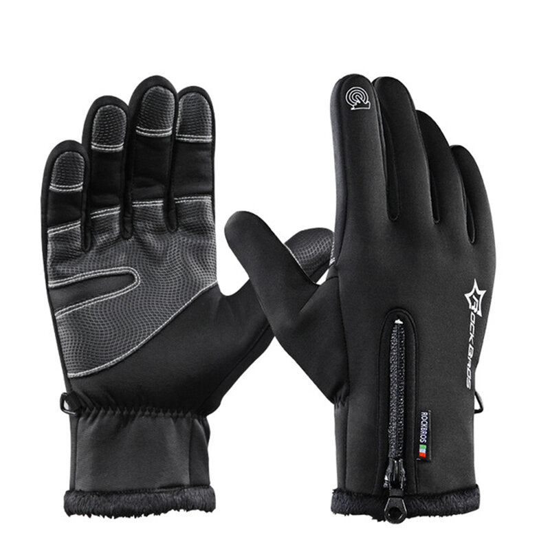 Cycling Bicycle Thermal Gloves Warmproof Winter Warm Glove Antislip Waterproof Sports Glove