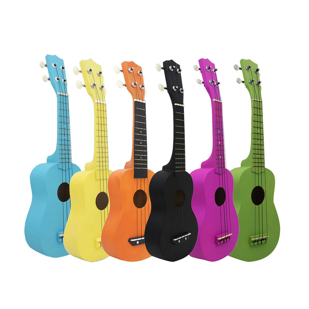 21 Inch 4 Strings Basswood Multicolor Ukulele Musical Instrument for Beginner