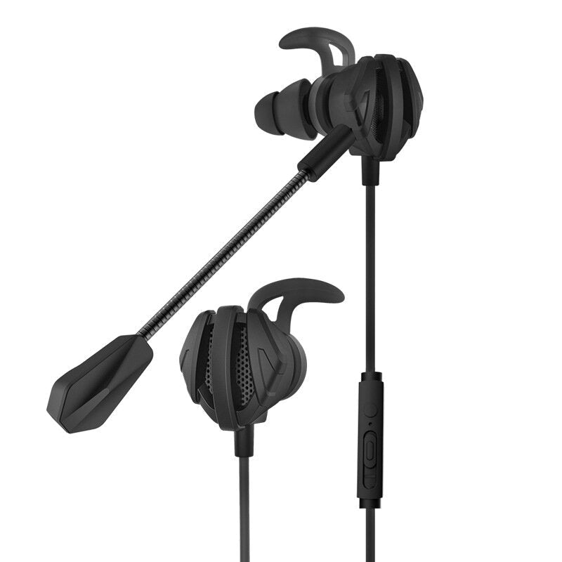 Noise Cancelling 3D Stereo In-ear Wired Control Earphone Headset Bass Gaming Earbuds with Dual mic for iPad huawei