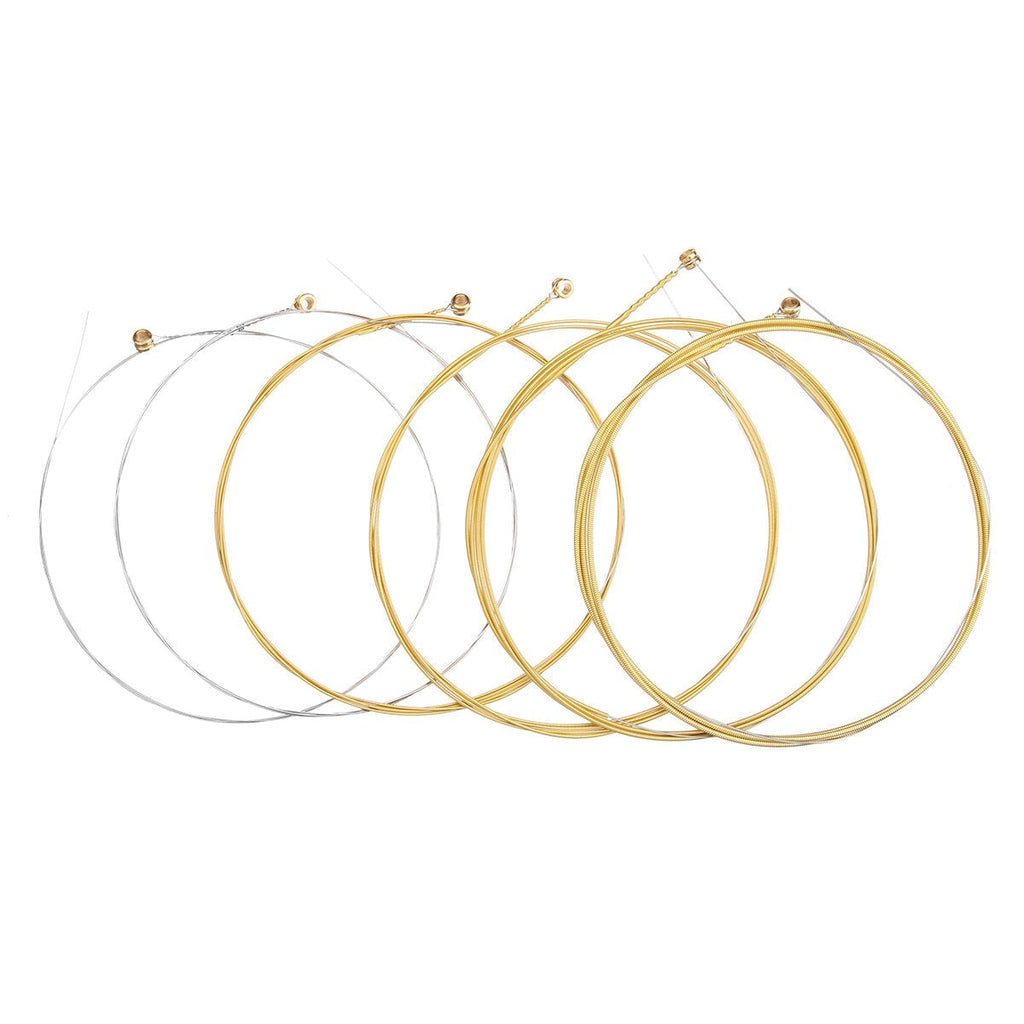 6 PCS Brass Acoustic Guitar String Set for Guitar Players