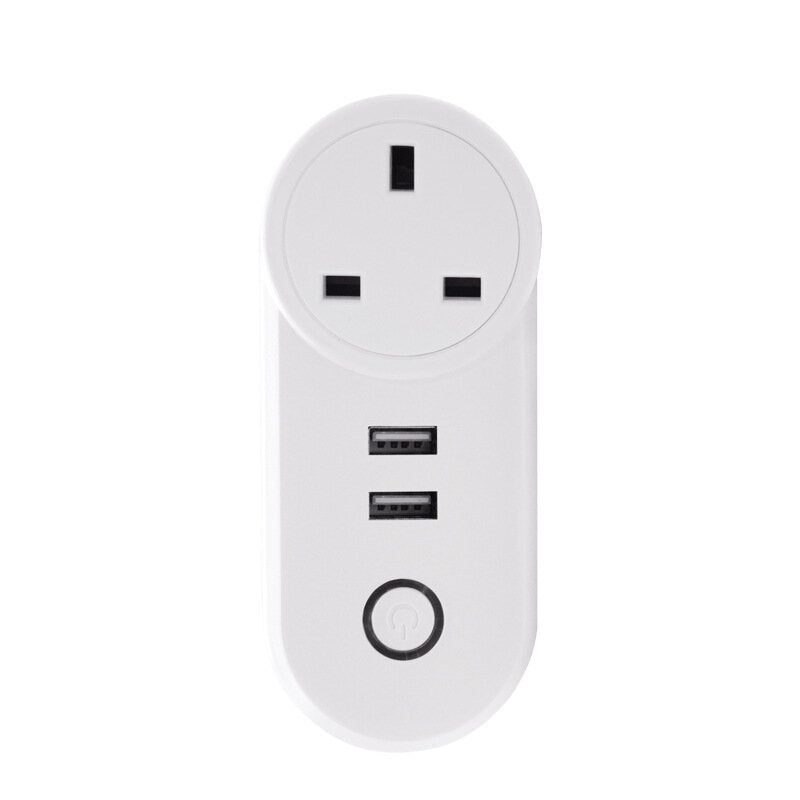 WiFi Switch Smart Socket Dual USB Ports Outlets UK US EU FR Plug APP Remote Control Works with Alexa Google Home