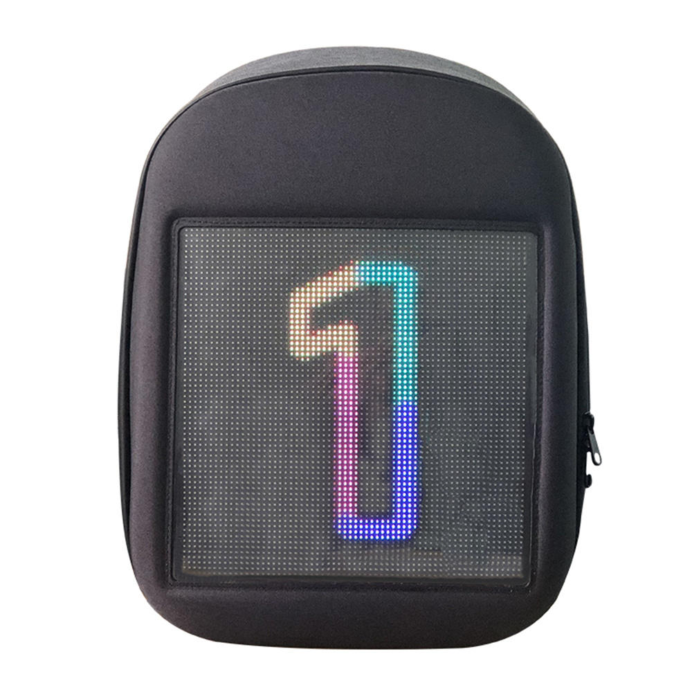 LED Screen Dynamic Backpack DIY Backpack WiFi LED City Walking Advertising BackBag Stationery Students Supplies