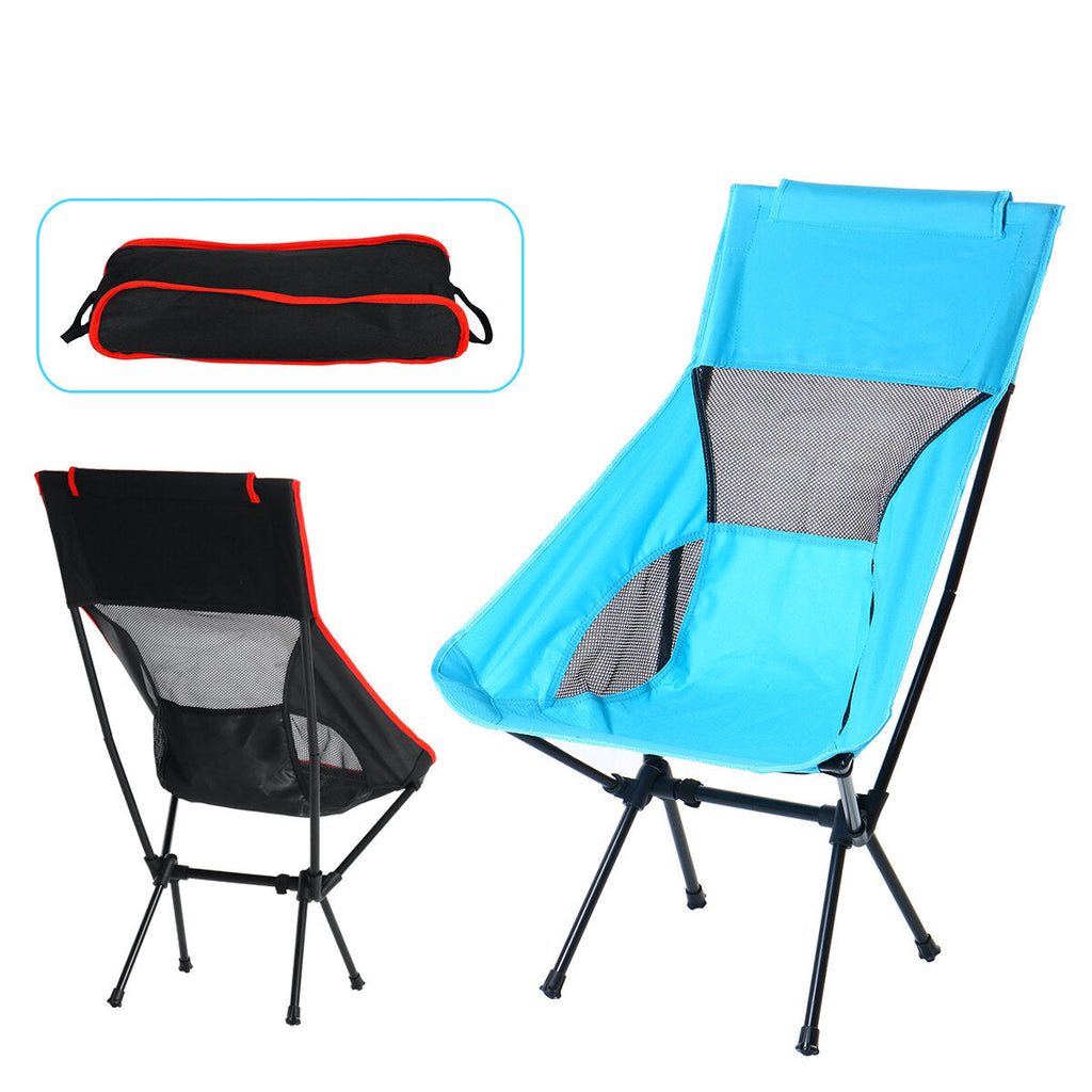 Outdoor Camping Chair Oxford Cloth Portable Folding Lengthen Camping Ultralight Chair Seat for Fishing Picnic BBQ Beach 120KG Max Bearing