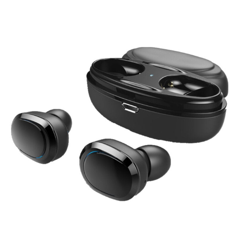 True Wireless T12 TWS Double Bluetooth Earphones Stereo Headphone with Charging Box