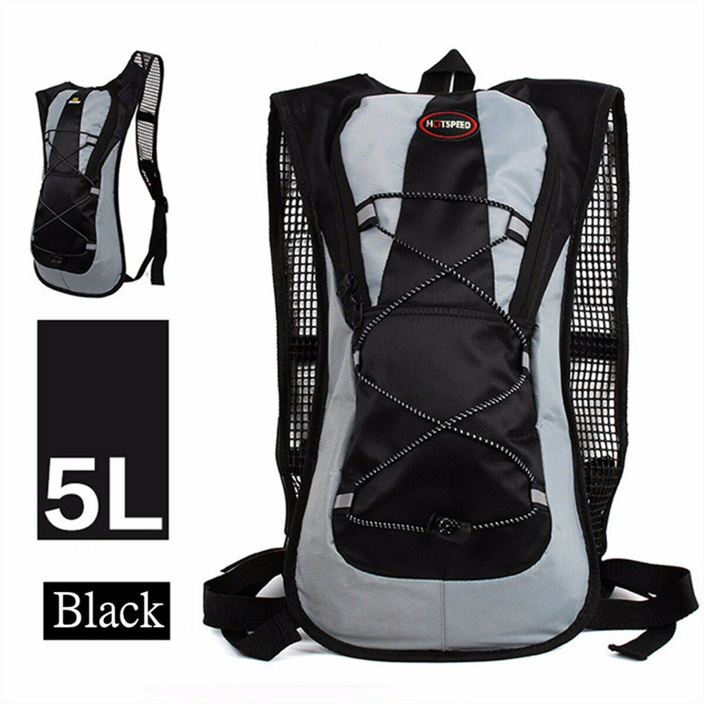 5L Running Hydration Backpack Rucksack 2L Straw Water Bladder Bag For Hiking Climbing