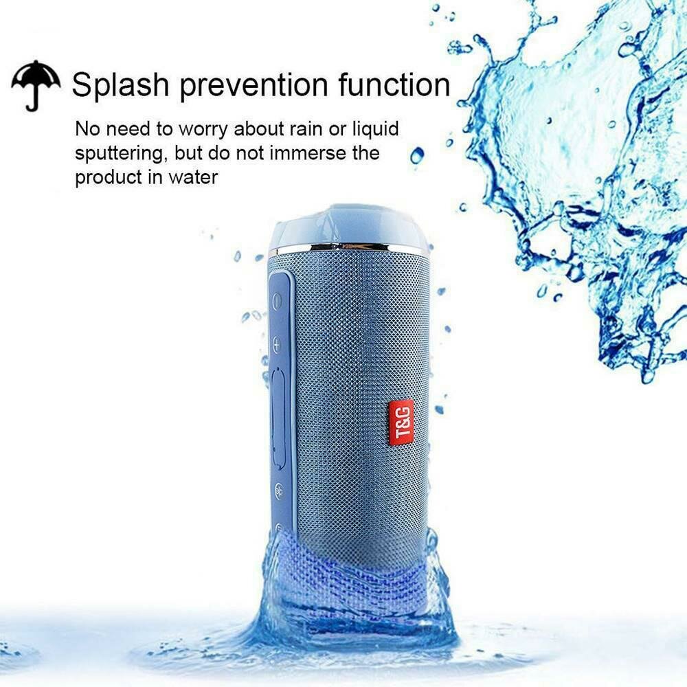 Portable Bluetooth Wireless Speaker 3D Stereo Music Sound Sweatproof Colum Outdoor Support FM TF Card U Disk