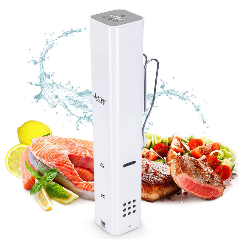 Slow Sous Vide Precision Cooker 1800W Waterproof Vacuum Powerful Immersion Circulator LCD Digital Timer Display Stainless Steel