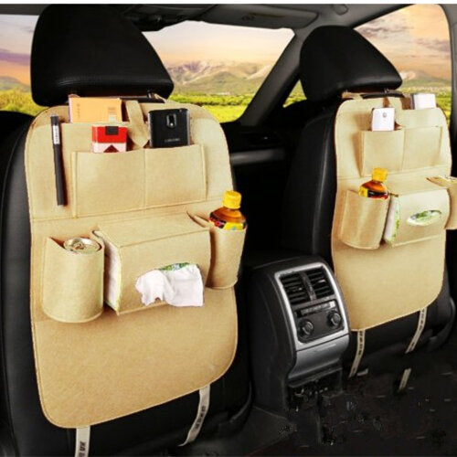 Style Auto Car Seat Back Multi Pocket Storage Bag Organizer Holder Accessory 56x40cm