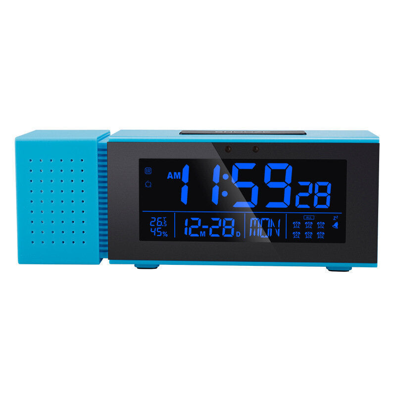 Multi-function Sound and Light Digital Alarm Clock Home Night Light IR Human Body Induction Clock with Color Alarm