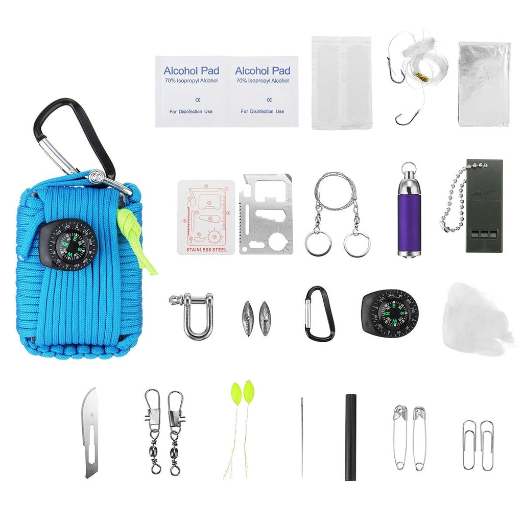 29 In 1 Emergency Survival Kit First Aid EDC Tools Camping Rescue Gear