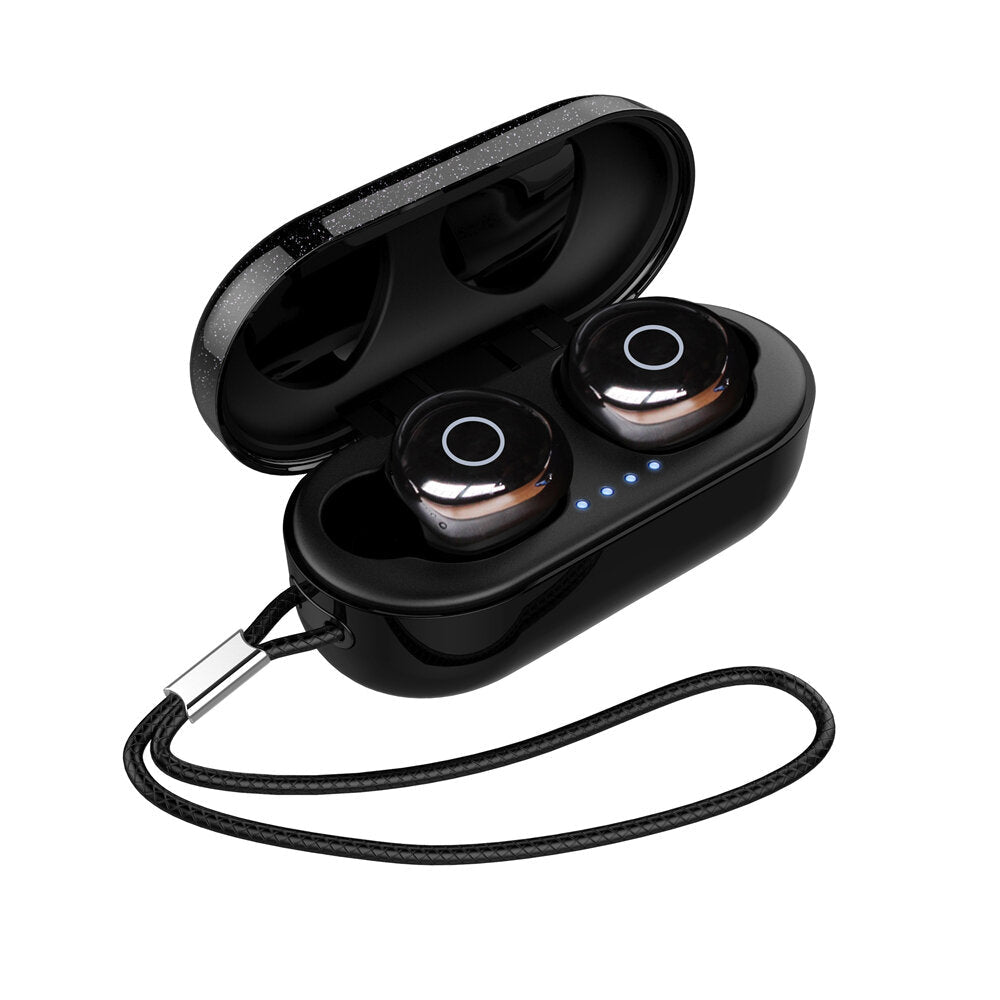 TWS Bluetooth 5.0 Earphone Smart Touch IPX7 Waterproof Bilateral Call Stereo Headphone with Charging Box