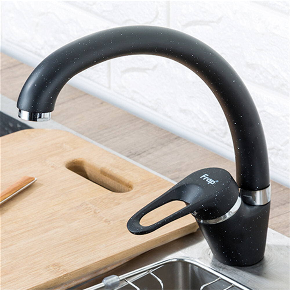 Brass 3 Color Kitchen Sink Faucet Mixer Cold And Hot Single Handle Swivel Spout Water Sink Mixer Tap