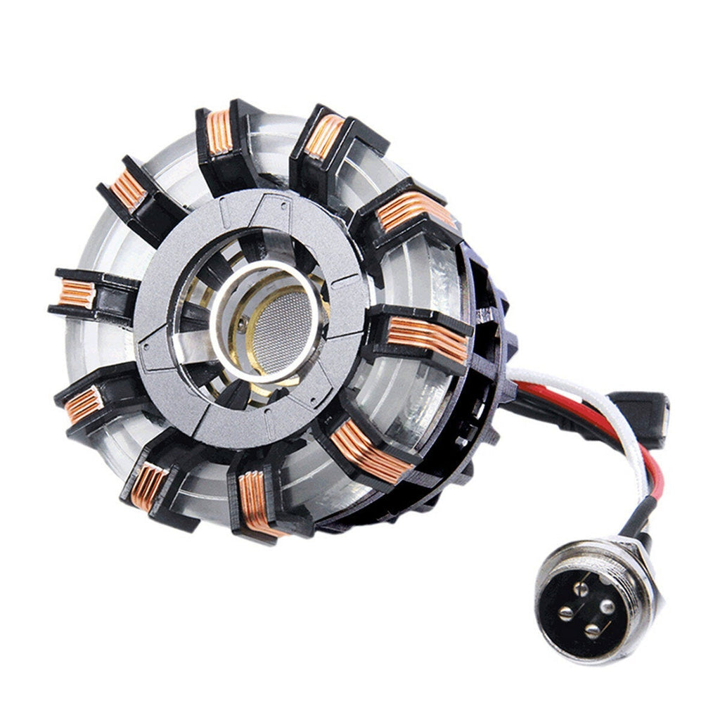 1:1 Aluminum Alloy Arc Reactor DIY Model MK2 Led Light Mark Chest Tony Heart Lamp Science Toy