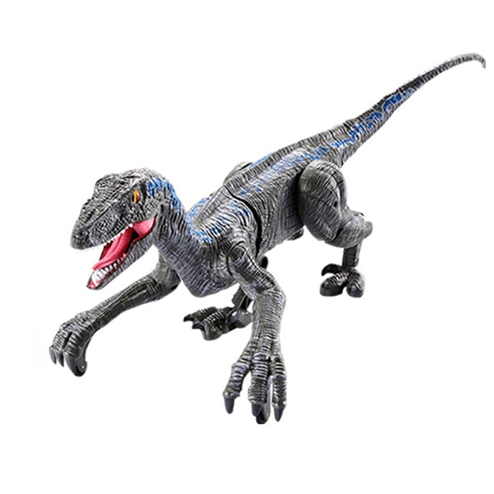 2.4G 5 Channel Remote Control Raptor Velociraptor Dinosaur Model with Sound and Light Toys Children's Gifts