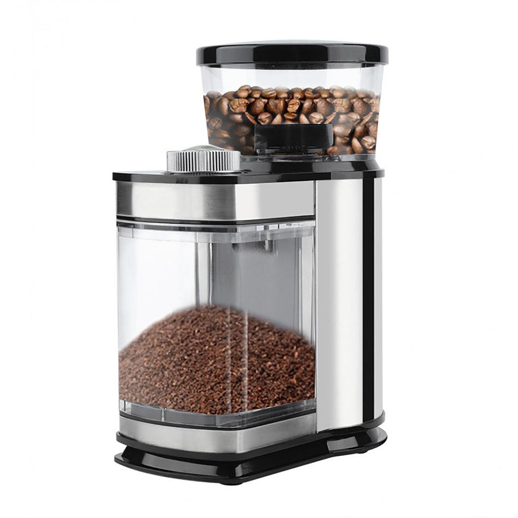 Stainless Steel Electric Coffee Grinder Adjustable Mode Large Capacity for Kitchen