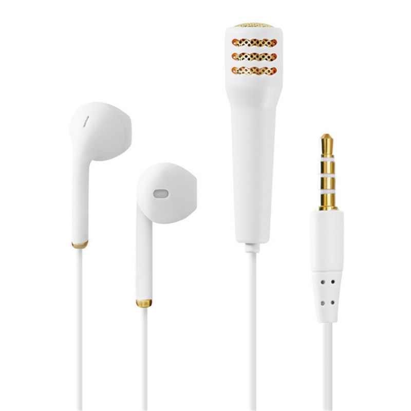 Singing Earphone Microphone Practice Singing Artifact Live Broadcast Shocking Sound Wired Earpiece Earbud 1.2m Length 3.5mm Plug