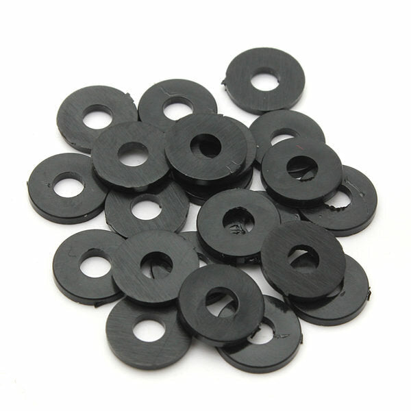 100pcs M2 M3 M4 M5 Black Nylon Washer Gasket Thickness 1mm