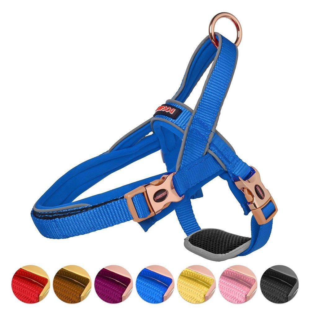 Dog Harness with Traffic Control Handle Belly Protector Reflective Padded Collar