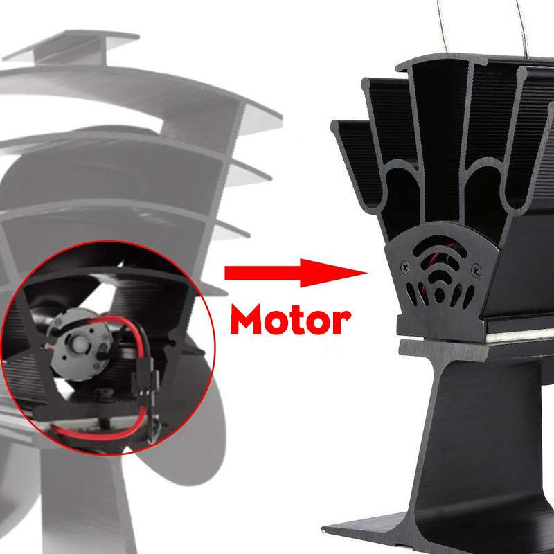 Motor for 4 Blade Heat Powered Fan Wood Burner Stove Log