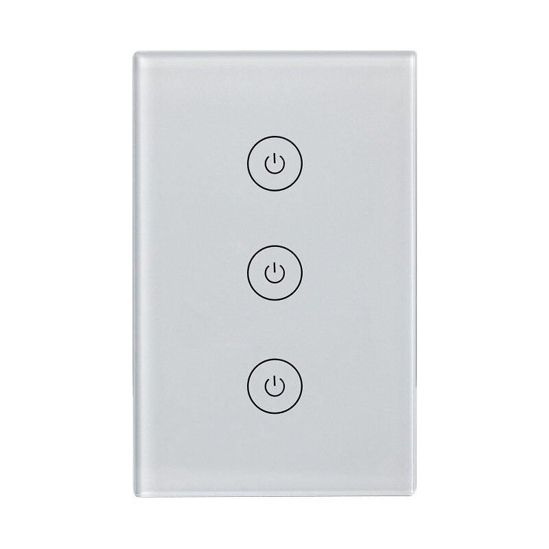 WiFi+RF433 Smart US Dual Control Switch Multi-control 3Gang Switch Works with Amazon Alexa Google Home