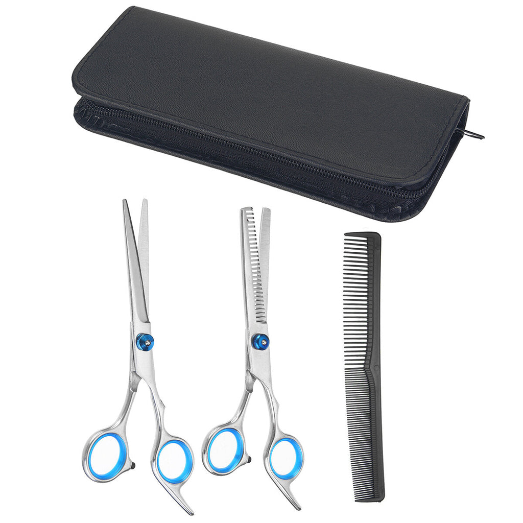 4/7/8/9/10Pcs Professional Hairdressing Scissors Set Hair Cut Thinning Shears Comb Hairpins