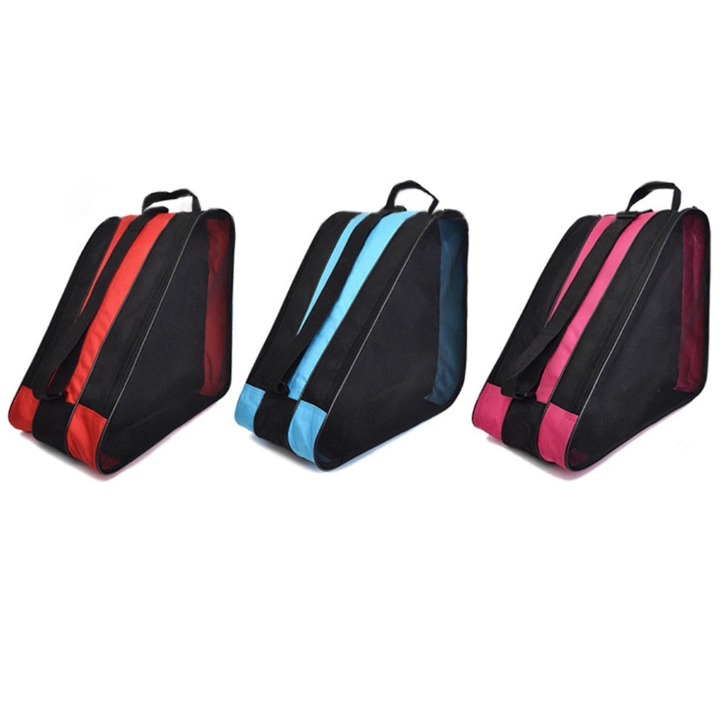 Portable Ice Skate Bag Roller Skate Carry Bag Adjust Shoulder Strap Carry Case