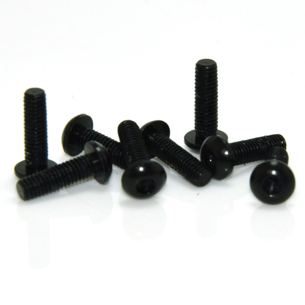 10Pcs M314mm Hex Socket Screws Round Head Cap Screw 7075 Aluminum Alloy