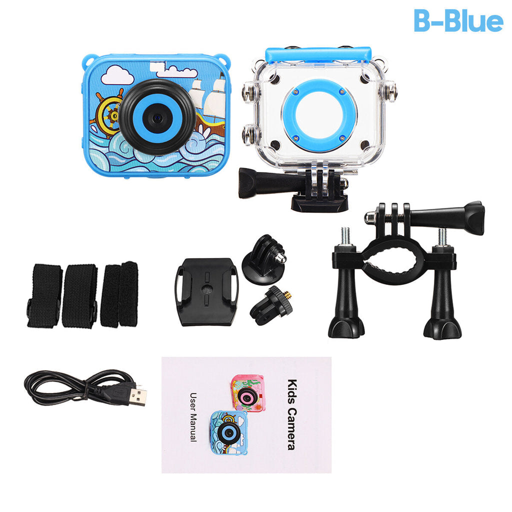 1080P HD Mini Children Digital Waterproof Camera Anti-Fall Kid Sports Camera