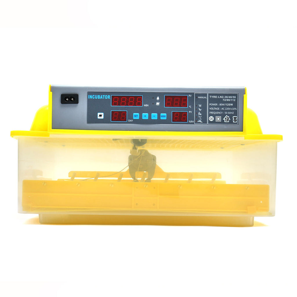 56 Automatic Egg Incubator Digital Hatching Poultry Chicken Temperature Control US/EU/UK Plug