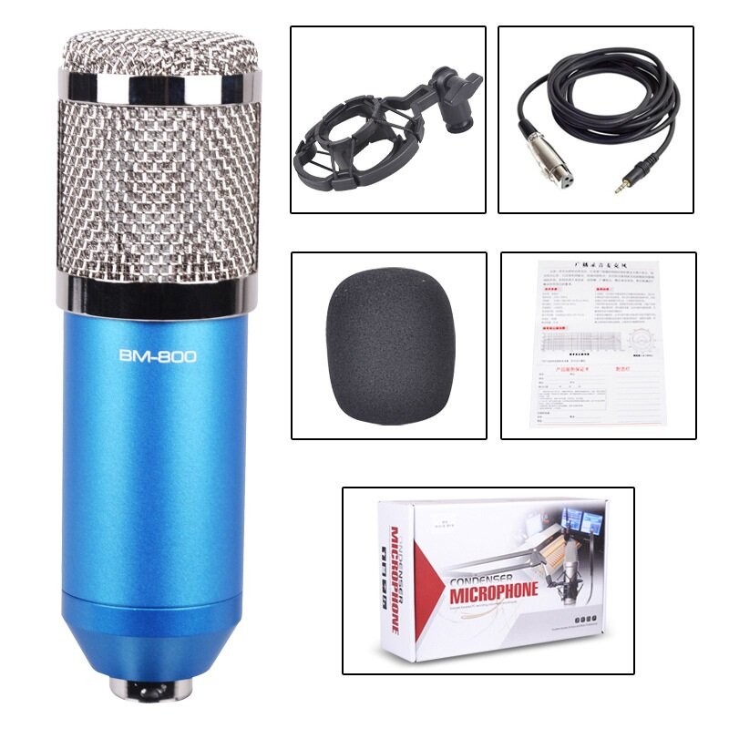 Professional Condenser Microphone Studio Broadcasting Singing Audio Recording Mic