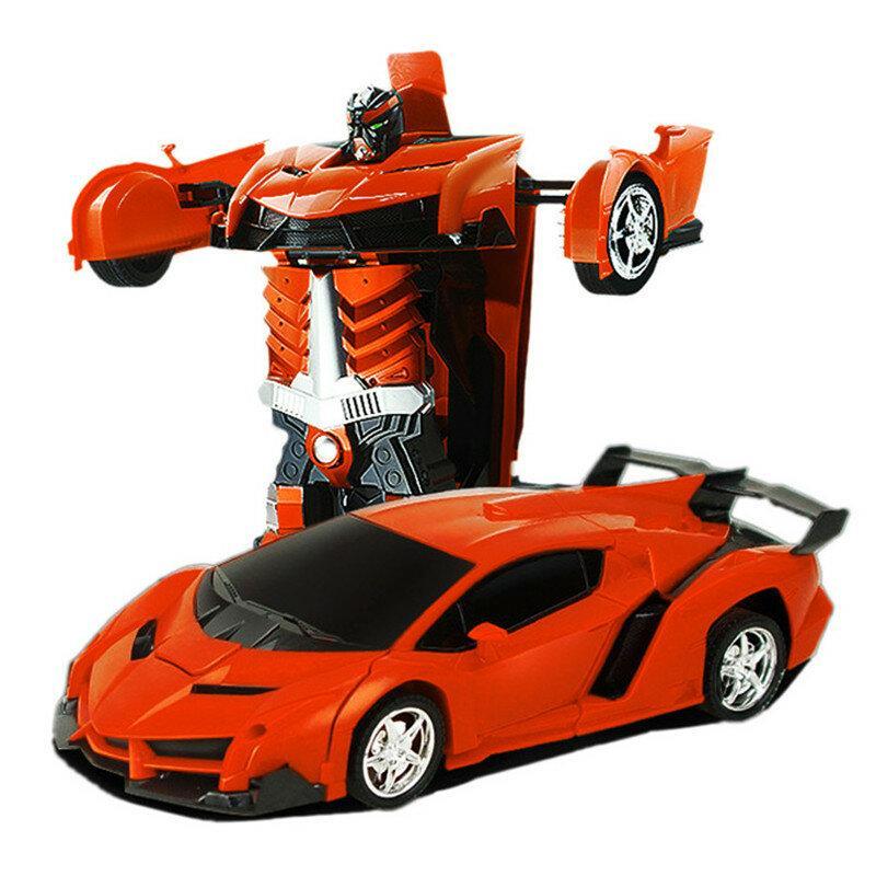 2 In 1 Rc Car Sports Wireless Robot Models Deformation Fighting Kids Children Toys