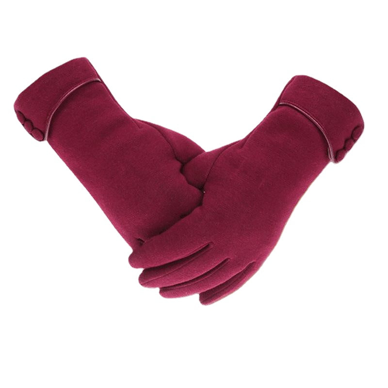 Women Unisex Warm Touch Screen Fleece Gloves No-Slip Cycling Outdoor Windproof Ski Gloves