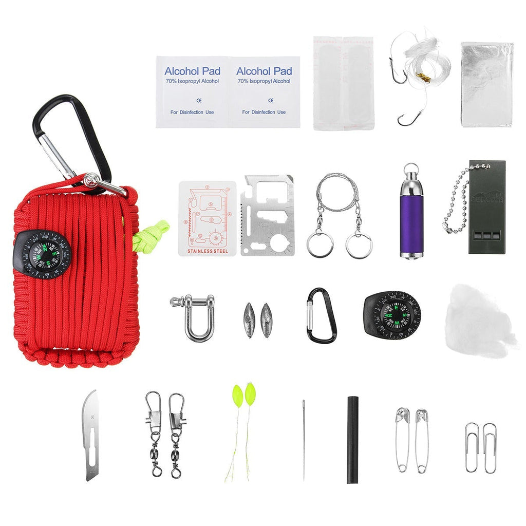 29 In 1 Emergency Survival Kit First Aid EDC Tools Camping Rescue Gear