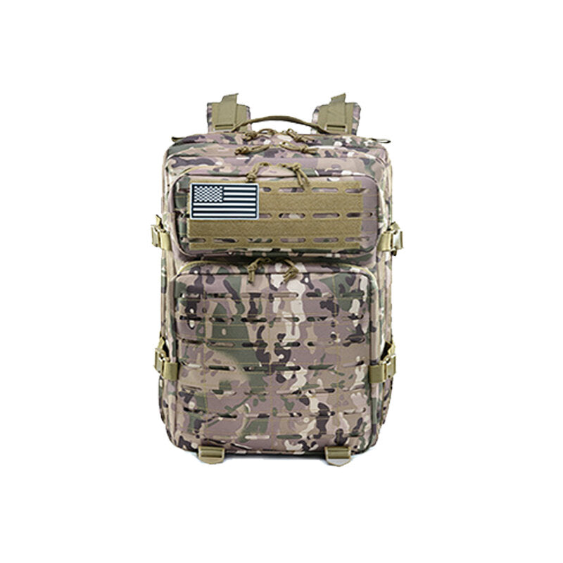 55L Outdoor Military Molle Tactical Army Rucksack Waterproof Zipper Large Capacity Backpack Camping Hiking Trekking Gear Bag