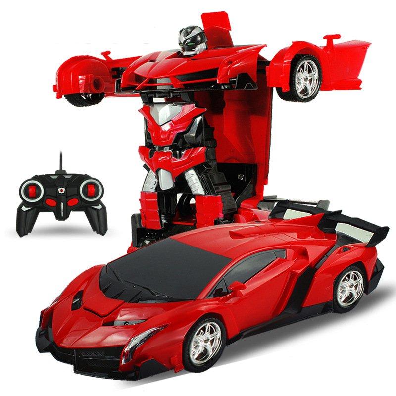 2 In 1 RC Car Wireless Sports Transformation Robot Model Deformation Truck Fighting Toy